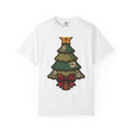 Christmas Tree Christmas Holiday Gift Farmhouse Fir Christmas Fan Rustic Seasonal Vintage Red Bow T-Shirt