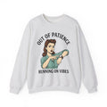 Old Fashioned Female Sweatshirt Moms Puns Gift Women Line Art Sweatshirt Vintage Lady Sweatshirt Motherhood Enthusiast Illustration Graphic Drawing Retro
