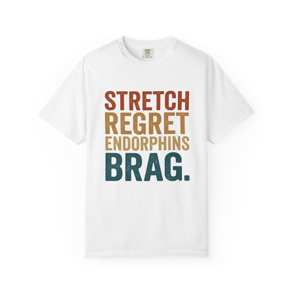 Motivational Text Sports Workout Gift Bold Typography Inspirational Athlete Enthusiast Typography T-Shirt