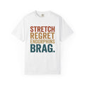 Motivational Text Sports Workout Gift Bold Typography Inspirational Athlete Enthusiast Typography T-Shirt