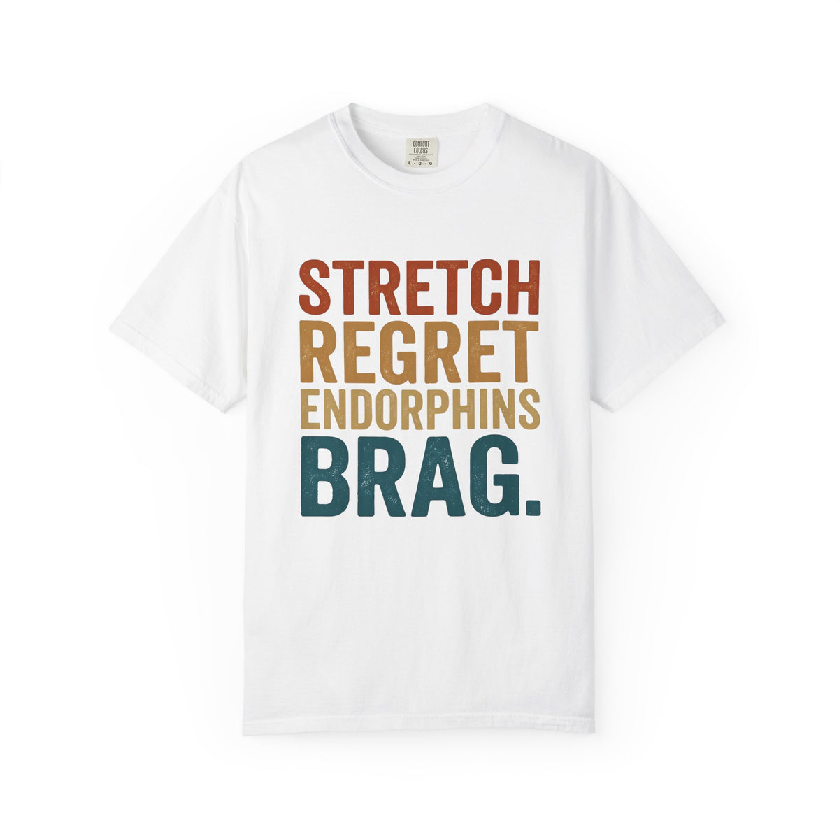 Motivational Text Sports Workout Gift Bold Typography Inspirational Athlete Enthusiast Typography T-Shirt