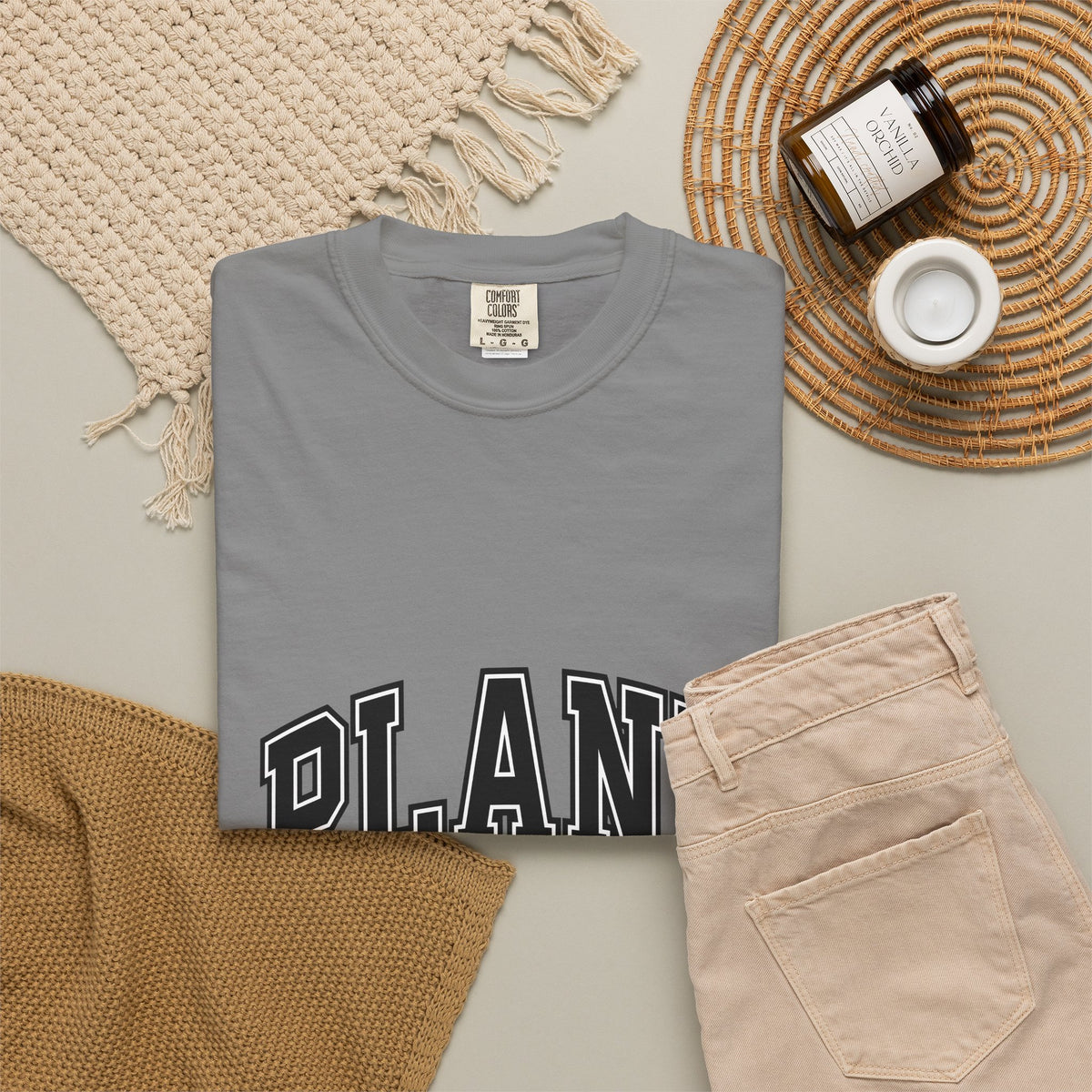 College Font Text T-Shirt Mom Gardening Gift Women Bold T-Shirt Typography T-Shirt Motherhood Fan Typography T-Shirt Gardener Graphic Vintage