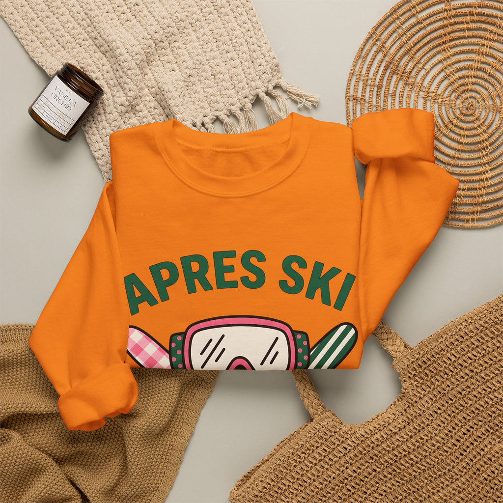 Ski Goggles Sweatshirt Skiing Winter Gift Women Cartoon Sweatshirt Snow Goggles Sweatshirt Snowboarder Enthusiast Comic Sweatshirt Frost Graphic Retro Crossed