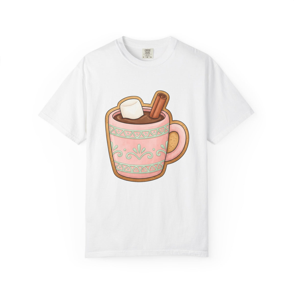 Cozy Hot Cocoa Christmas Comfort Gift Delightful Hot Chocolate Winter Fan Charming Cartoon T-Shirt