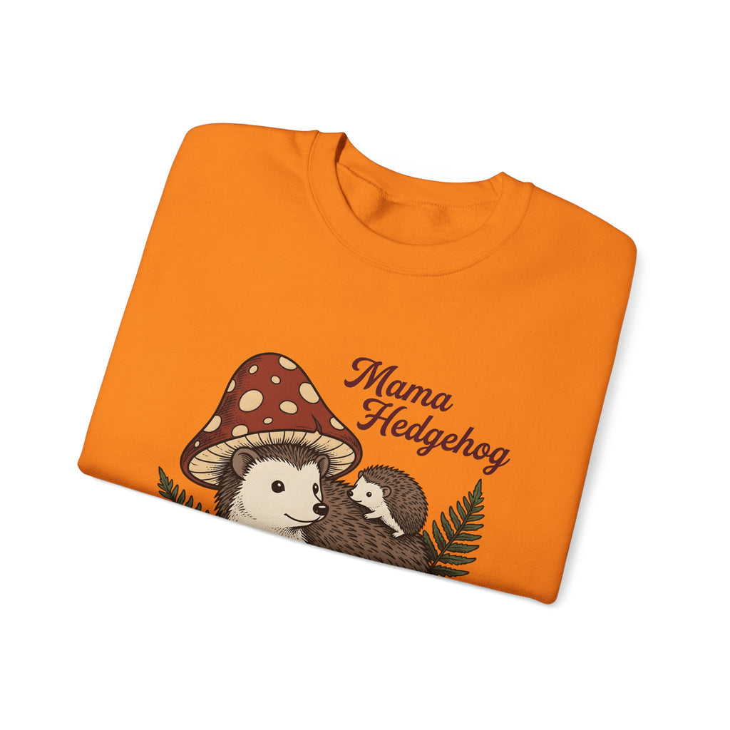 Hedgehog Group Sweatshirt Moms Wildlife Gift Women Forest Sweatshirt Porcupine Sweatshirt Mother Fan Woodland Sweatshirt Animal Graphic Retro Toadstools Sweatshirt