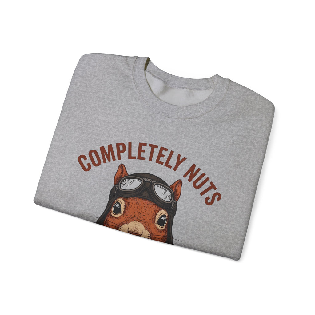 Squirrel Aviator Sweatshirt Funny Wildlife Gift Women Comic Sweatshirt Chipmunk Sweatshirt Humor Fan Cartoon Sweatshirt Animal Graphic Retro Pilot Goggles