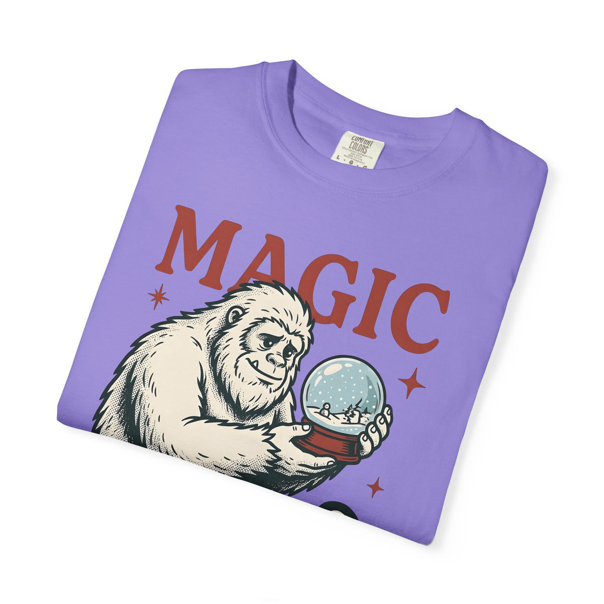 Sasquatch Penguin T-Shirt Christmas Frost Gift Women Antique T-Shirt Bigfoot T-Shirt Xmas Fan Vintage T-Shirt Frosty Graphic Throwback Snow Ball