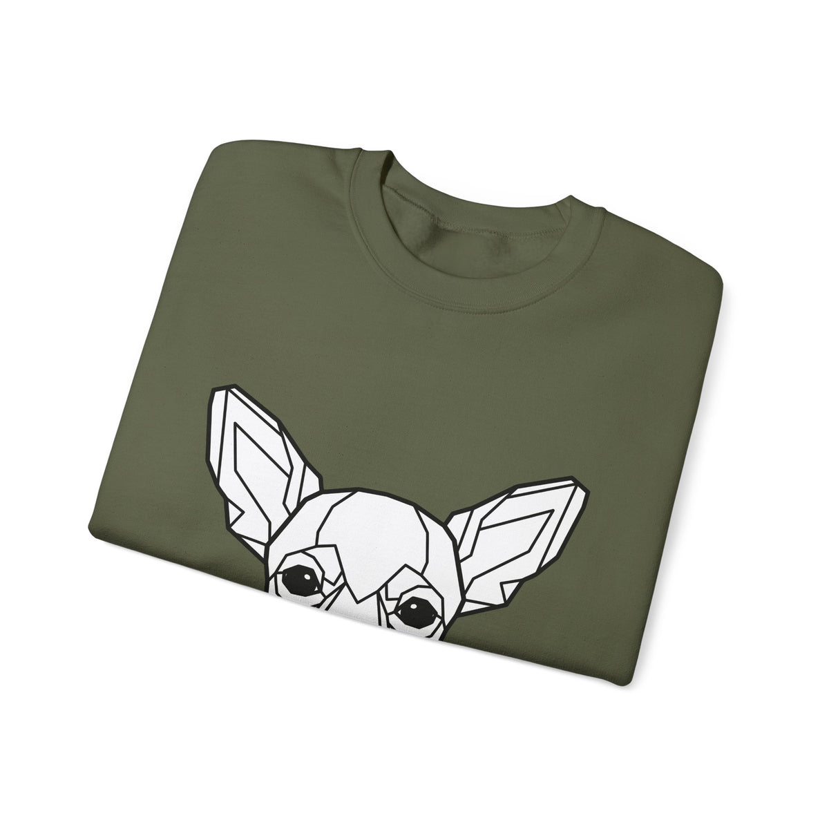 Chihuahua Puppy Sweatshirt Dog Animal Gift Women Abstract Sweatshirt Puppy Sweatshirt Dog Fan Canine Graphic Dog Illustration Line Art Head Sweatshirt