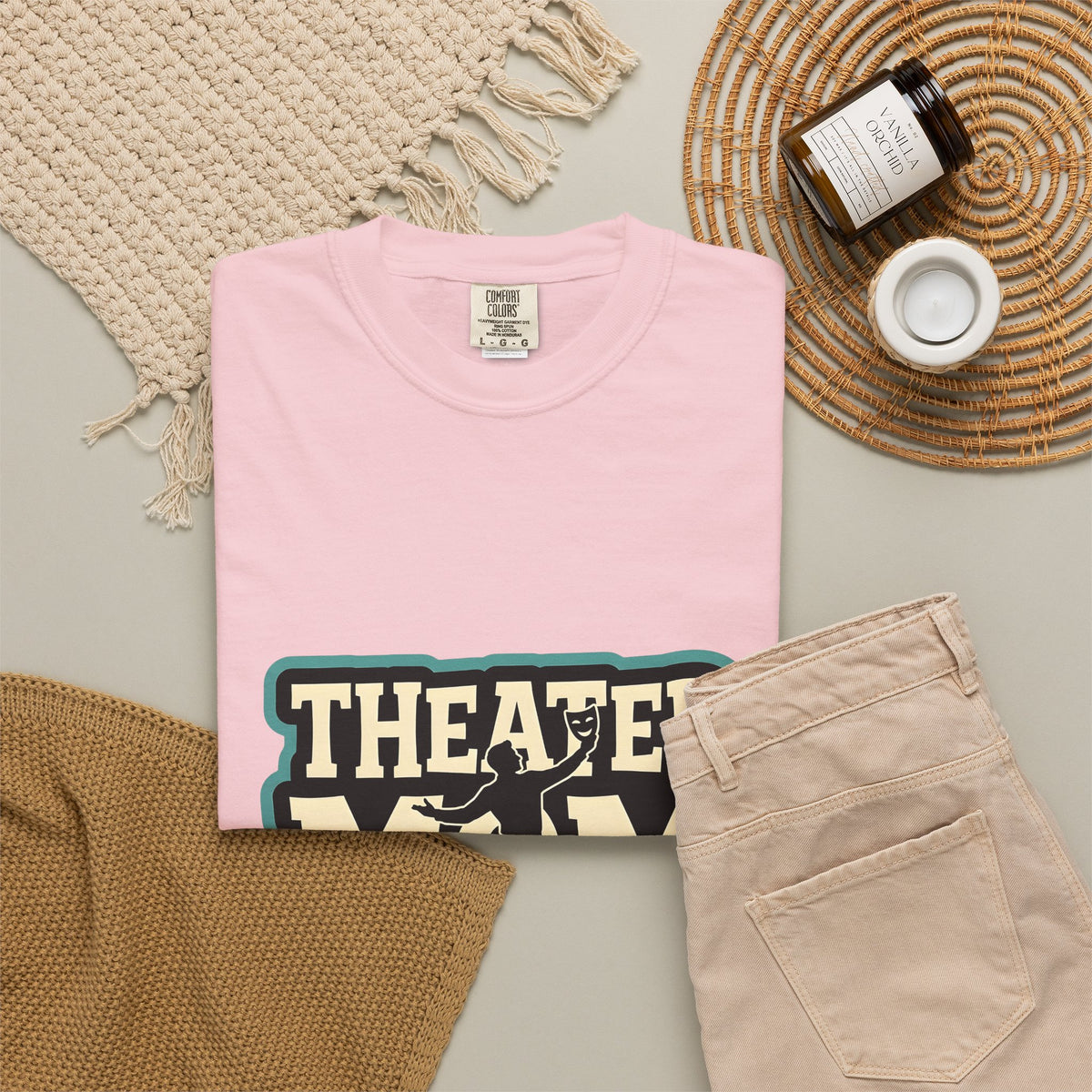 Play Actor T-Shirt Moms Show Gift Women Line Art T-Shirt Thespian T-Shirt Mother Fan Minimalist T-Shirt Drama Graphic Old School Theater Mask