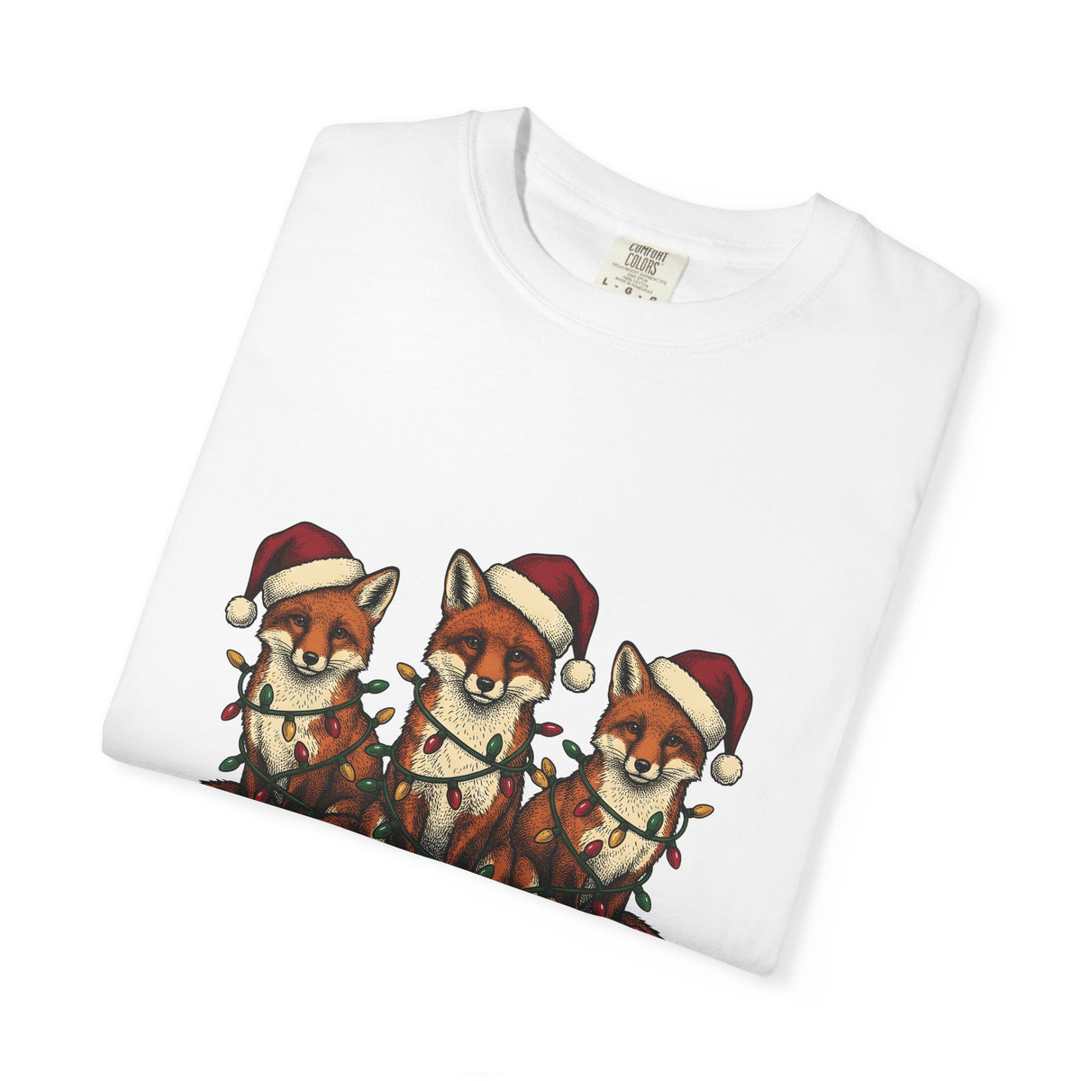 Fox Pack T-Shirt Christmas Critters Gift Women Cartoon T-Shirt Foxes T-Shirt