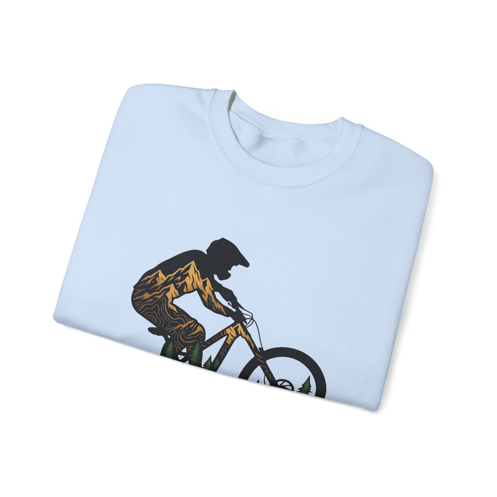 Bike Rider Sweatshirt Sports & Activities Camping Gift Women Exploration Sweatshirt Cyclist Sweatshirt Athlete Enthusiast Abstract Sweatshirt Outdoor Graphic