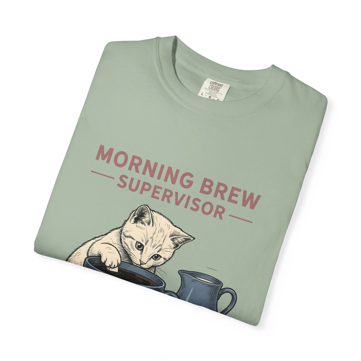 Cat Coffee Cup Cat Coffee Gift Hand Drawn Coffee Mug Cat Fan Illustrated Caffeinated T-Shirt