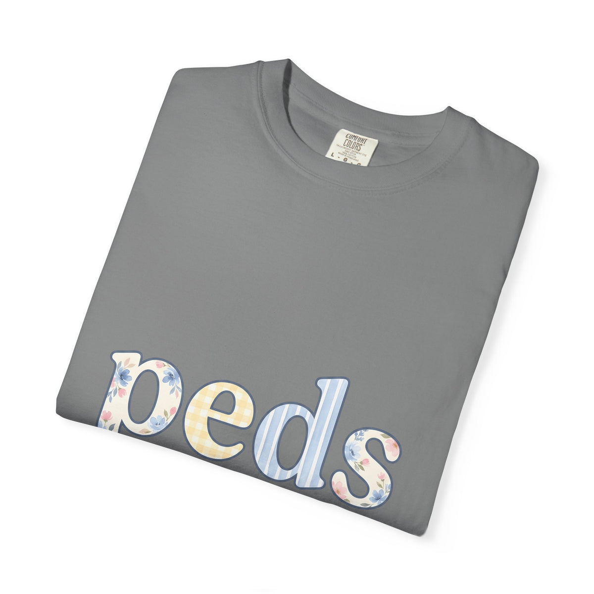 Floral Monogram T-Shirt Nurses Hospital Gift Women Pale Colors T-Shirt Initial T-Shirt Nurse Enthusiast Pastel T-Shirt Medical Graphic Old School