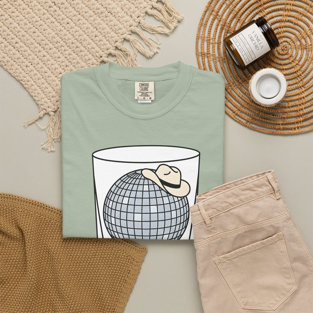 Disco Ball Glass T-Shirt Cowgirl Festivity Gift Women Cartoon T-Shirt Mirror Ball T-Shirt Rodeo Fan Comic T-Shirt Party Graphic Hand Drawn Cowboy
