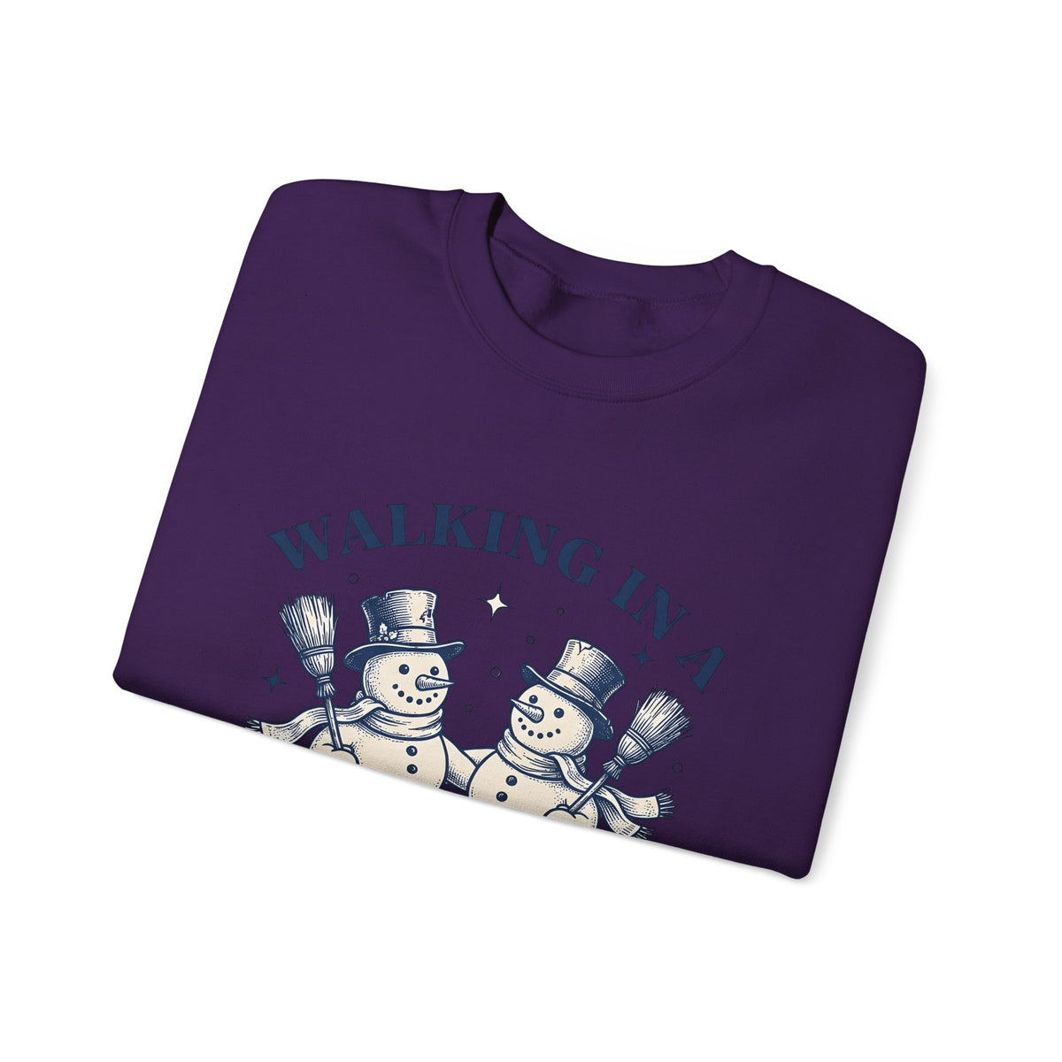Snowman Twosome Sweatshirt Christmas Cold Gift Women Handmade Sweatshirt Frosty Sweatshirt Xmas Fan Handmade Sweatshirt Frosty Graphic Cartoon Glimmers Sweatshirt