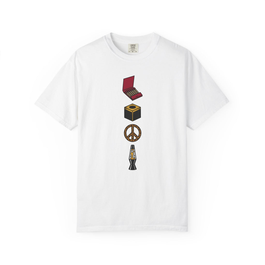 Peace Sign Design T-Shirt Retro Tie Dye Gift Women Old School T-Shirt Symbol T-Shirt Retro Fan Vintage T-Shirt Dyed Graphic Clean Lava Lamp T-Shirt