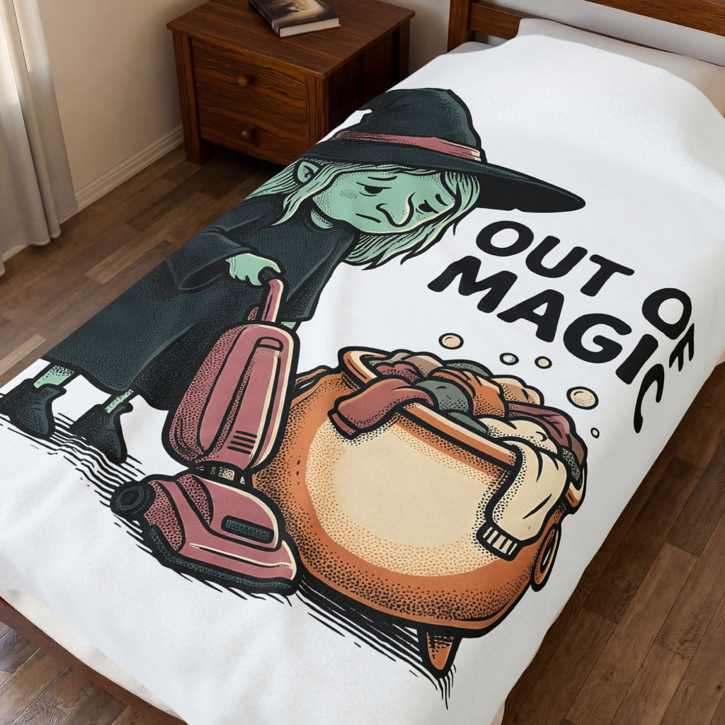 Magic Vacuum Blanket Halloween Joke Gift Women Hand Drawn Blanket Suction Machine Blanket Horror Fan Hand Drawn Blanket Prank Graphic Distressed