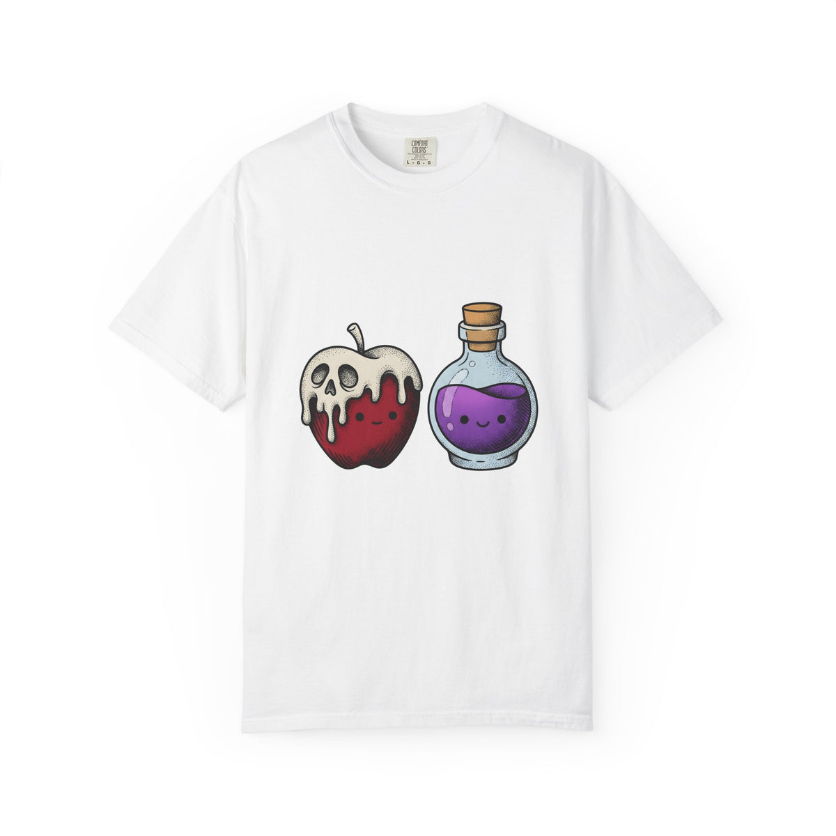 Deadly Fruit Elixir T-Shirt Halloween Halloween Gift Women Cartoon T-Shirt Poison Drink T-Shirt Halloween Fan Comic T-Shirt Spooky Graphic Hand