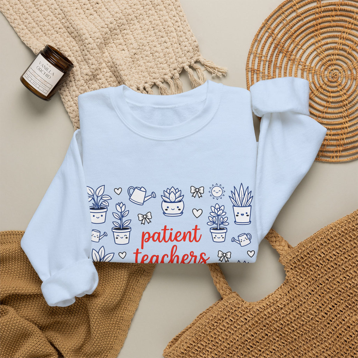 Adorable Succulents Sweatshirt Teacher Thankfulness Gift Women Sketch Sweatshirt Succulent Sweatshirt Educator Enthusiast Drawing Sweatshirt Gratitude Graphic