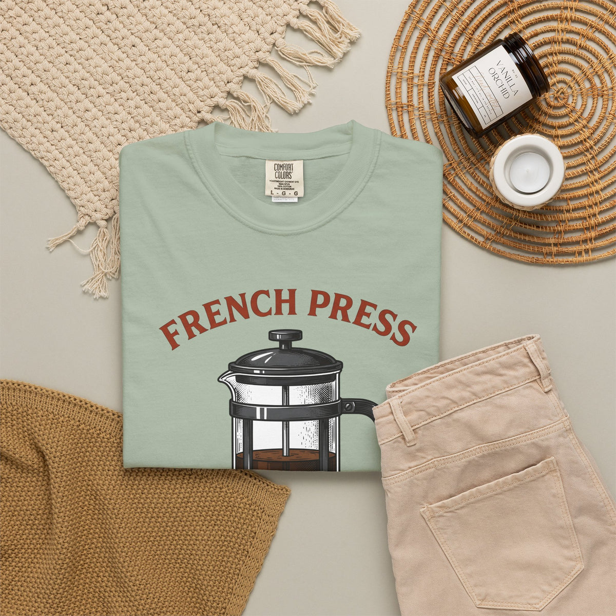 French Press T-Shirt Coffee Cafe Gift Women Sketch T-Shirt Cafetiere T-Shirt Coffee Fan Coffee Art T-Shirt Coffee Shop Graphic Cartoon Coffee T-Shirt