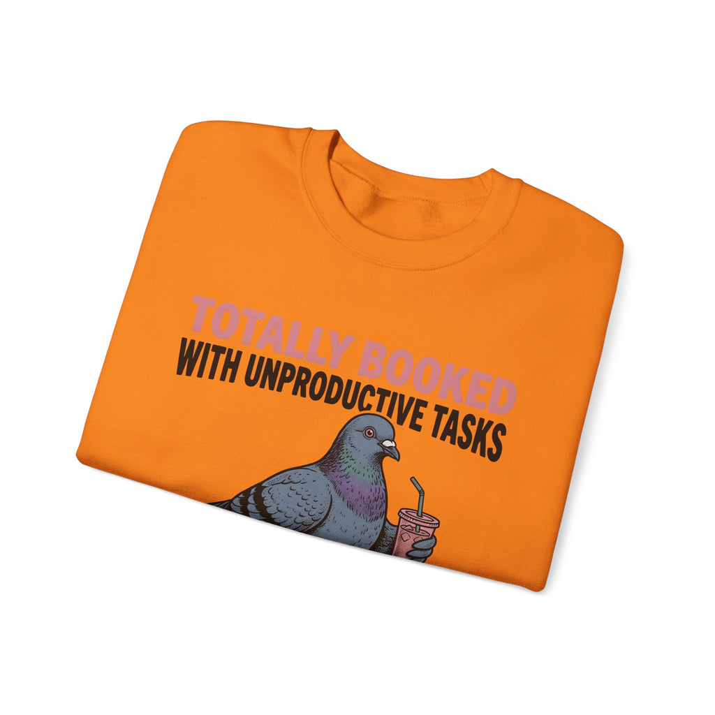 Pigeon Drawing Sweatshirt Funny Wildlife Gift Women Comic Sweatshirt Dove Sweatshirt Humor Fan Cartoon Sweatshirt Animal Graphic Classic Coffee Cup Sweatshirt