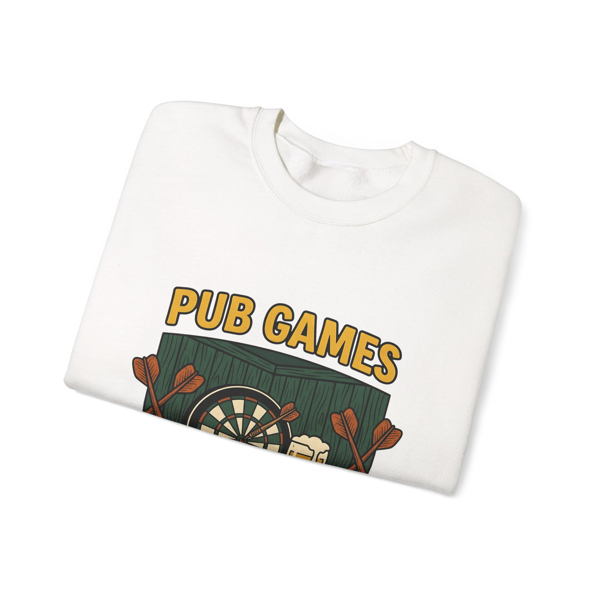Darts Game Sweatshirt Sports Lounge Gift Women Grunge Sweatshirt Darts Sweatshirt Athlete Fan Distressed Sweatshirt Relaxation Graphic Cartoon Ale Glass Sweatshirt
