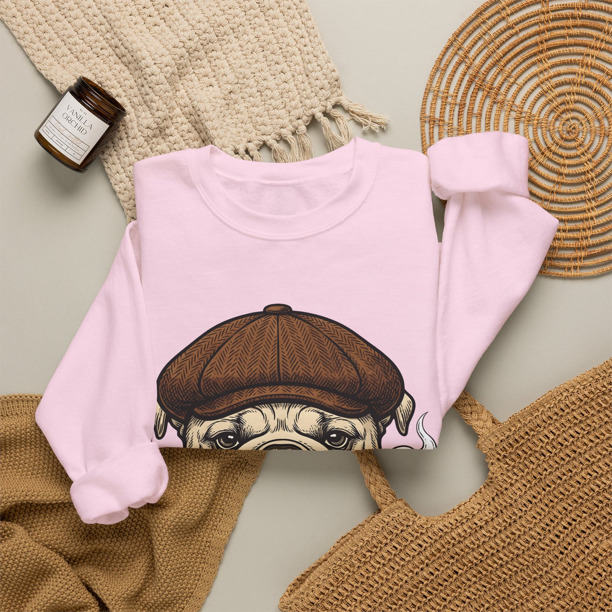 Bulldog Head Sweatshirt Dog Creatures Gift Women Old School Sweatshirt Bulldog Sweatshirt Dog Fan Bulldog Graphic Sweatshirt Vintage Illustration Animal