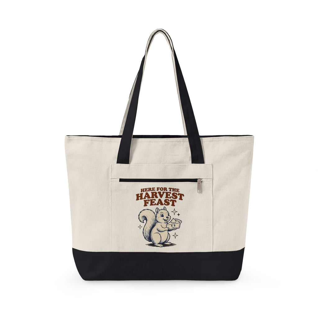 Chipmunk Tart Holiday Harvest Gift Retro Squirrel Christmas Fan Vintage Autumn Sketch Sparkles Tote Bag