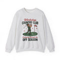Festive Elf Golf Sweatshirt Christmas Workout Gift Women Sketch Sweatshirt Elf Golfing Sweatshirt Christmas Fan Fitness Graphic Classic Golf Post Sweatshirt