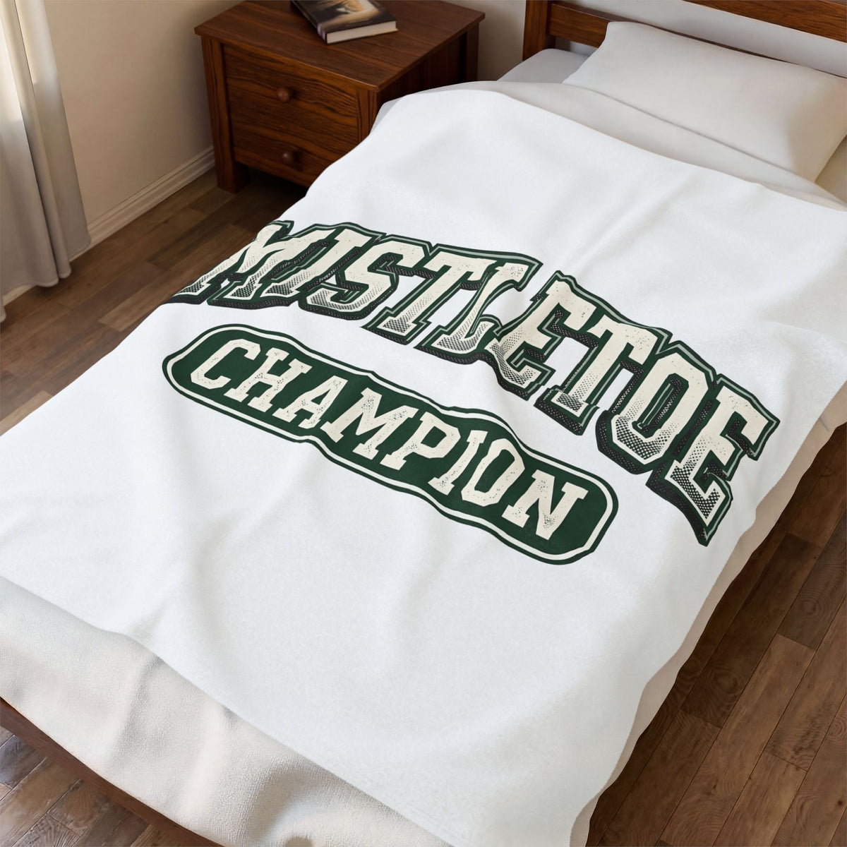 Varsity Text Blanket Christmas Humor Gift Women Bold Blanket Lettering Blanket Xmas Fan Typography Blanket Funny Graphic Retro Arch Blanket