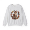 Maine Coon Pet Sweatshirt Cat Pumpkin Gift Women Greenery Sweatshirt Cat Sweatshirt Cat Fan Foliage Sweatshirt Gourd Graphic Old-Fashioned Orange Leaves Sweatshirt