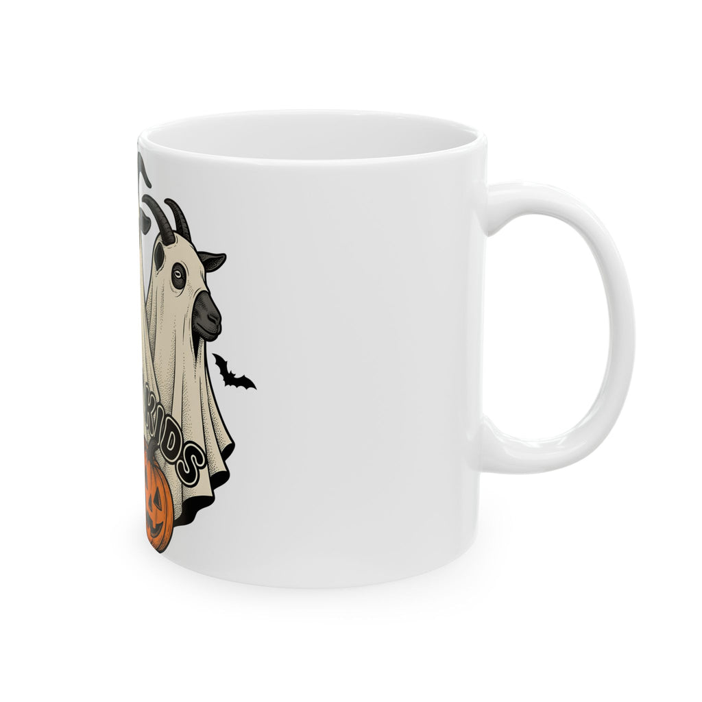 Phantom Goat Halloween Creature Gift Classic Specter Horror Fan Cryptid Monster Outline Carved Mug