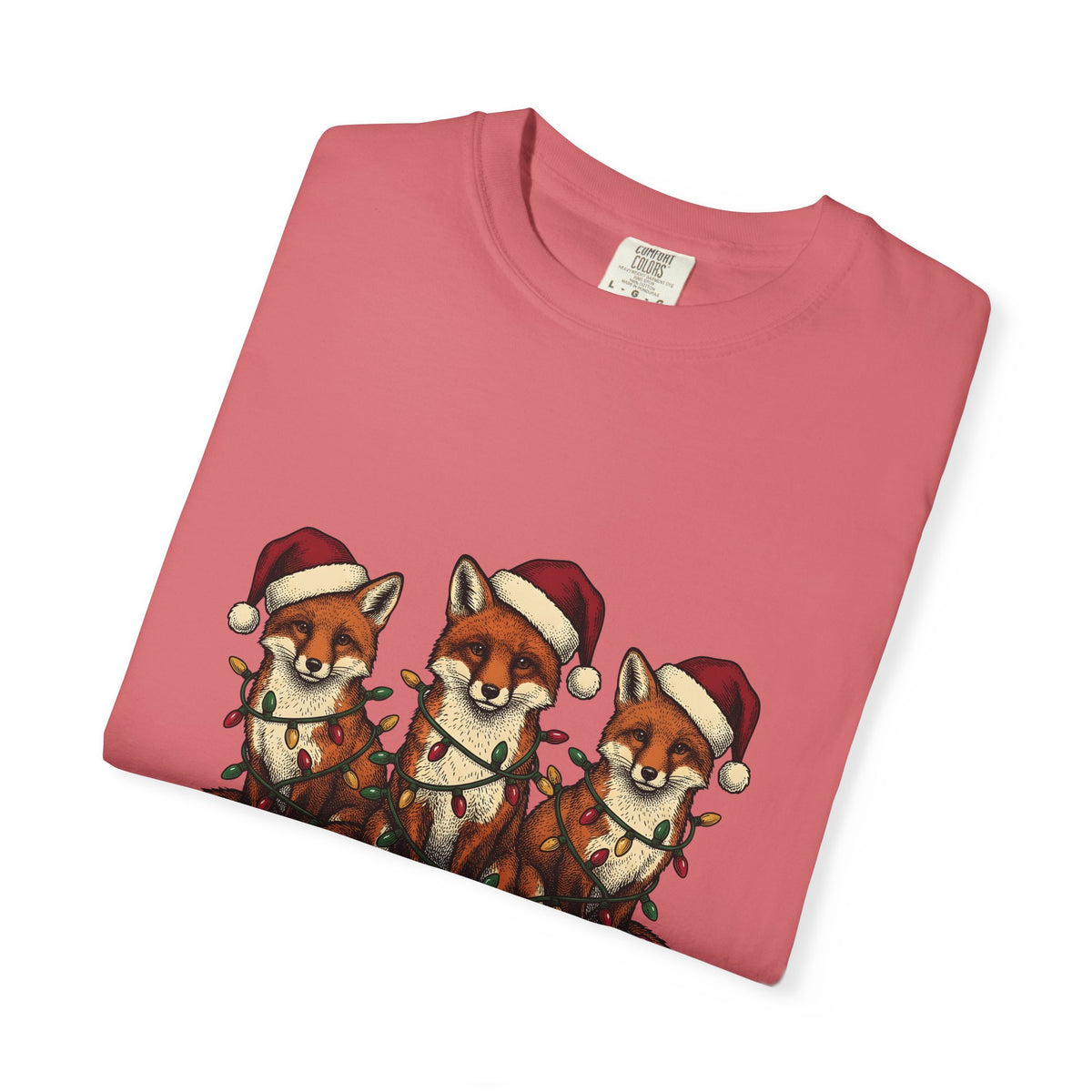 Fox Pack T-Shirt Christmas Critters Gift Women Cartoon T-Shirt Foxes T-Shirt