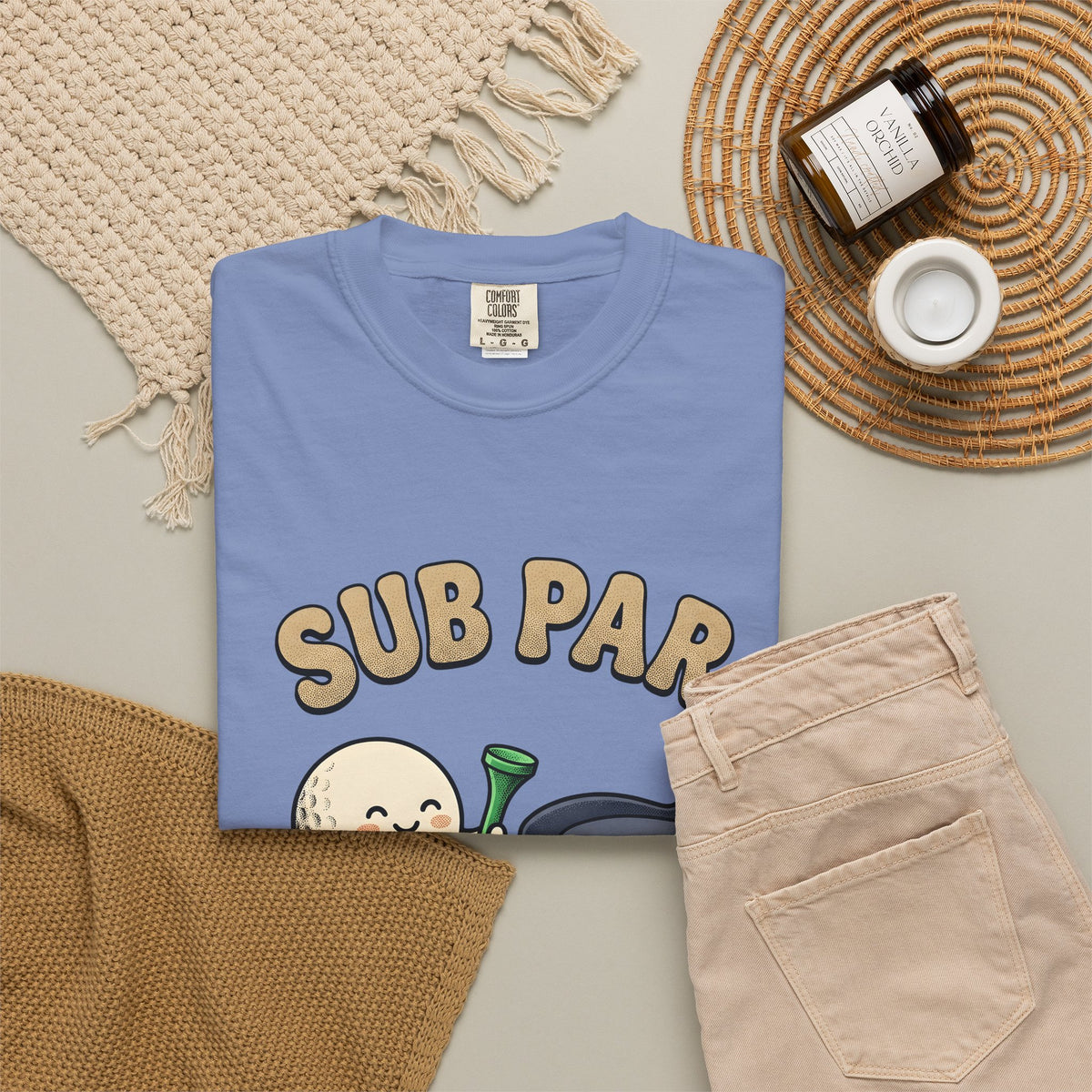 Golf Ball Club T-Shirt Golf Humor Gift Women Cartoon T-Shirt Golf Club T-Shirt Golfer Fan Comic T-Shirt Funny Graphic Retro Grass T-Shirt