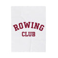 Rowing Team Blanket Rowing Fitness Gift Women Athletic Blanket Crew Blanket Rowing Enthusiast Sporty Blanket Workout Graphic Retro Varsity Font