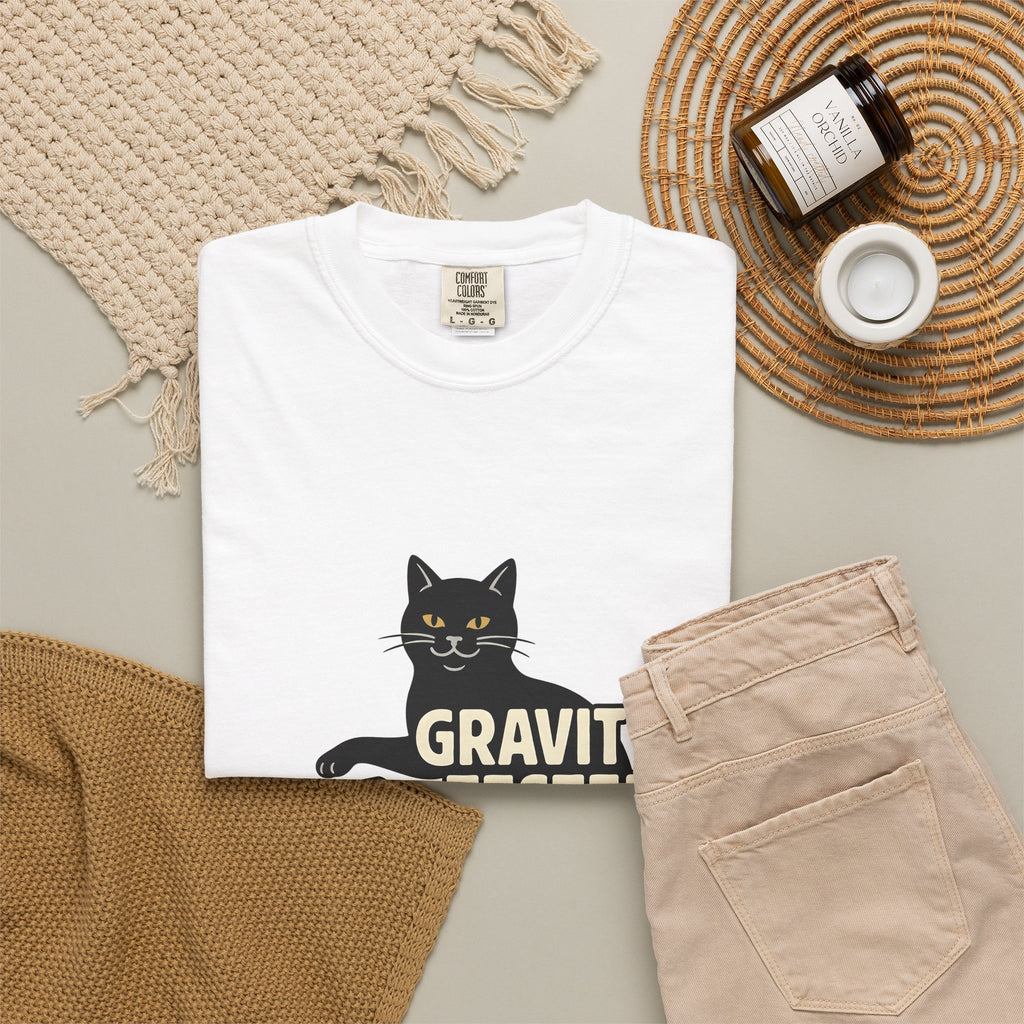 Black Cat Cat Humor Gift Cartoon Kitty Feline Fan Comic Retro Spilled Glass T-Shirt