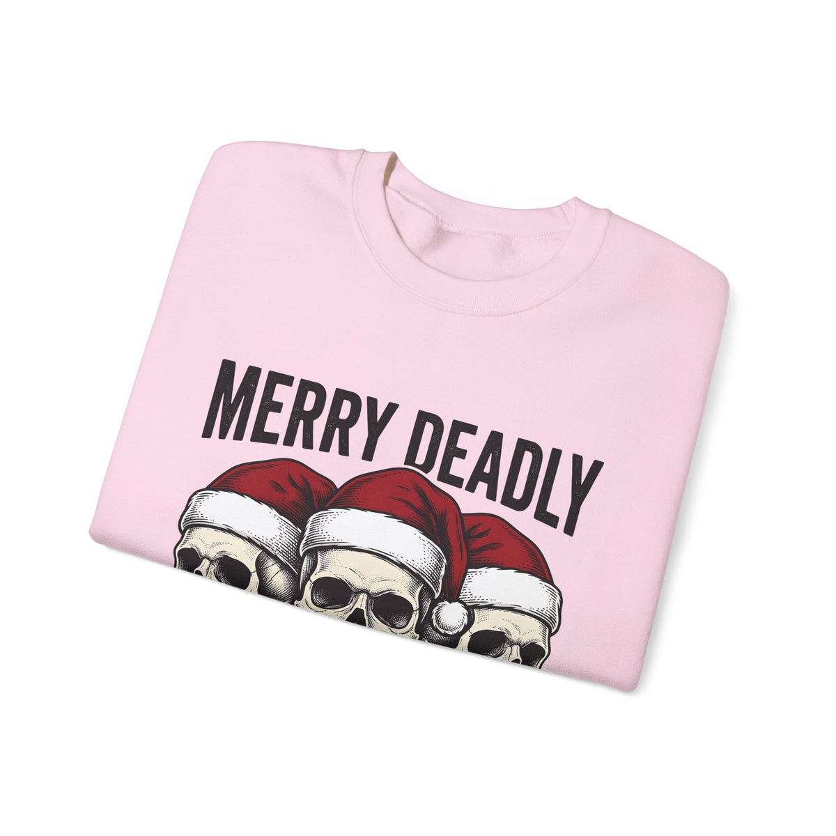 Skull Santa Hats Sweatshirt Christmas Gothic Gift Women Tattoo Sweatshirt Skull Caps Sweatshirt Xmas Fan Traditional Sweatshirt Dark Graphic Vintage Holiday
