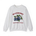 Blueberry Sprig Sweatshirt Fruit Cooking Gift Women Sketch Sweatshirt Blueberries Sweatshirt Fruit Fan Drawing Design Line Art Greenery Sweatshirt
