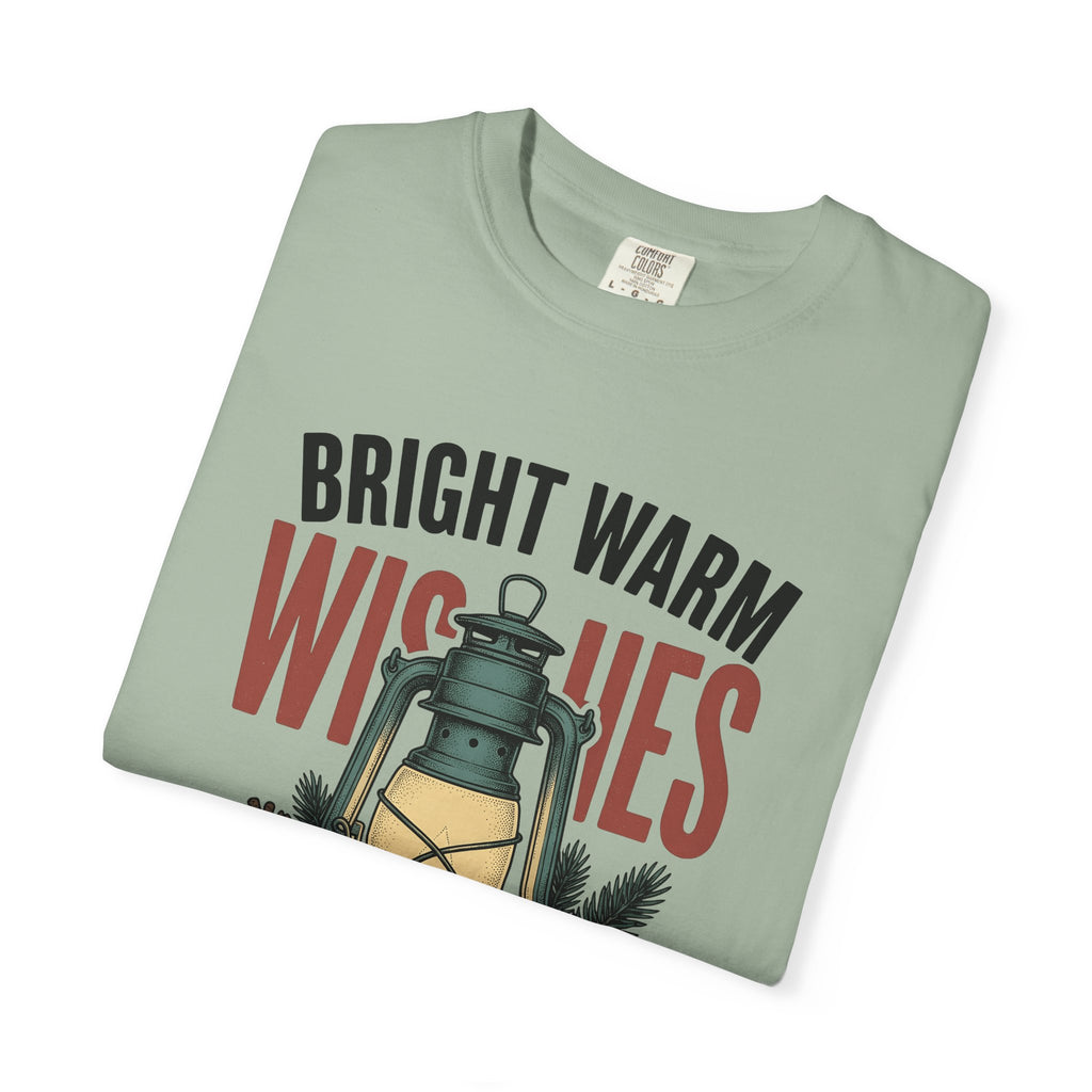 Lantern Pinecones T-Shirt Christmas Seasonal Gift Women Retro T-Shirt Pinecone T-Shirt Xmas Fan Holiday T-Shirt Winter Graphic Sketch Pine Leaves