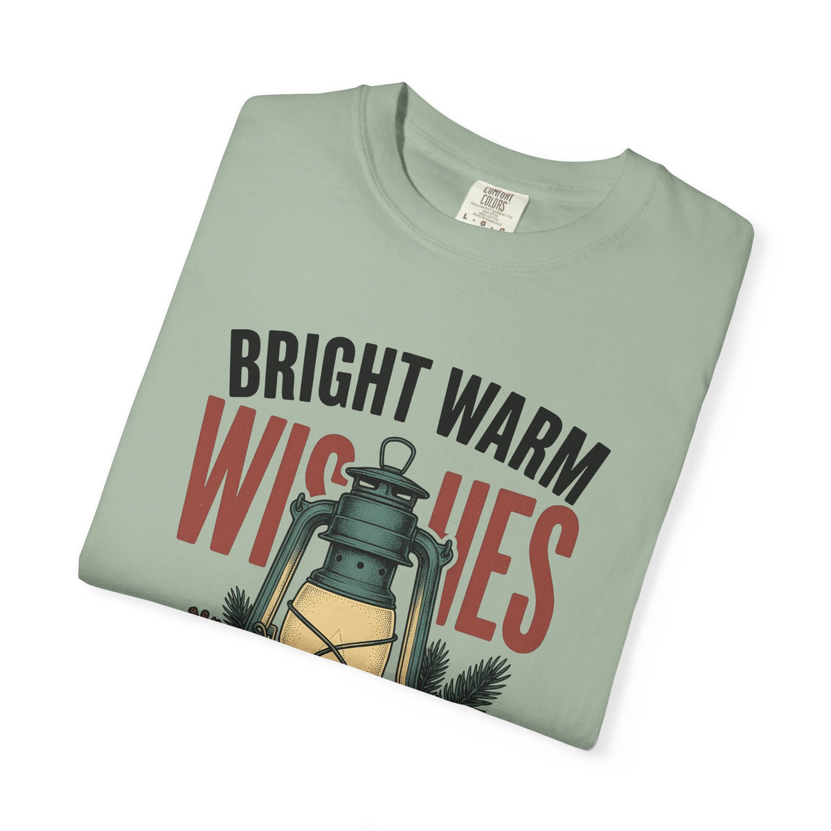 Lantern Pinecones T-Shirt Christmas Seasonal Gift Women Retro T-Shirt Pinecone T-Shirt Xmas Fan Holiday T-Shirt Winter Graphic Sketch Pine Leaves