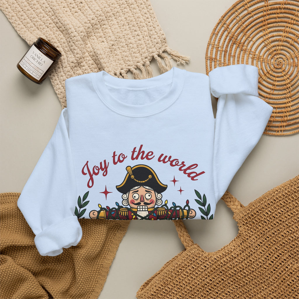 Nutcracker Illustration Sweatshirt Christmas Comedy Gift Women Caricature Sweatshirt Christmas Soldier Sweatshirt Xmas Fan Cartoon Sweatshirt Humor Graphic