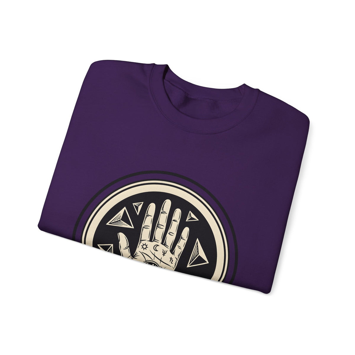Enchanted Hand Sweatshirt Mystical Esoteric Gift Women Folk Sweatshirt Magical Hand Sweatshirt Occult Fan Primitive Sweatshirt Mystical Graphic Antique Polygon