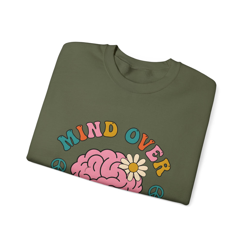 Brain Flower Sweatshirt Teacher Mental Health Gift Women Groovy Sweatshirt Mind Bloom Sweatshirt Educator Enthusiast Psychedelic Sweatshirt Wellness Graphic