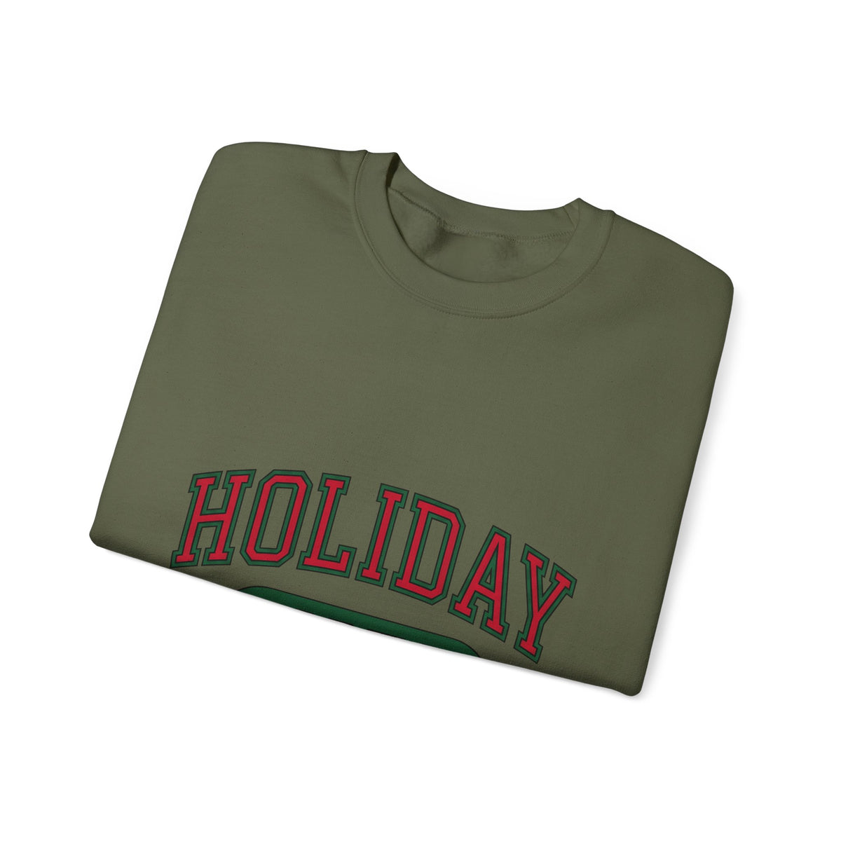 Bold College Font Holiday Christmas Decor Gift Merry Typography Christmas Fan Festive Christmas Sweatshirt