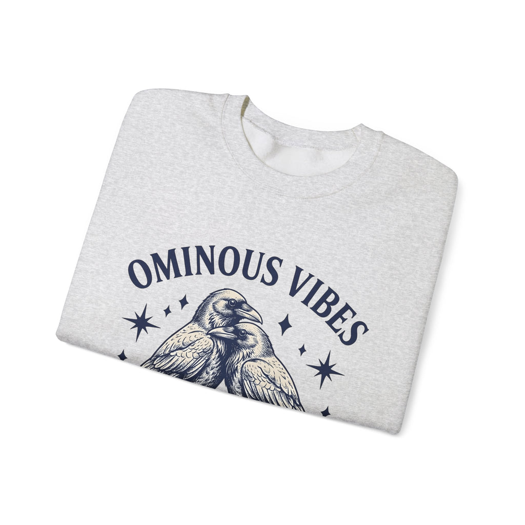 Crow Pair Sweatshirt Gothic Fauna Gift Women Rustic Sweatshirt Raven Sweatshirt Dark Fan Corvid Graphic Sweatshirt Doodle Twinkle Stars Sweatshirt