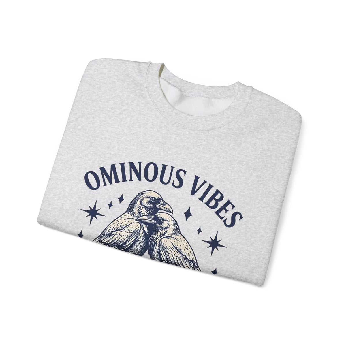 Crow Pair Sweatshirt Gothic Fauna Gift Women Rustic Sweatshirt Raven Sweatshirt Dark Fan Corvid Graphic Sweatshirt Doodle Twinkle Stars Sweatshirt
