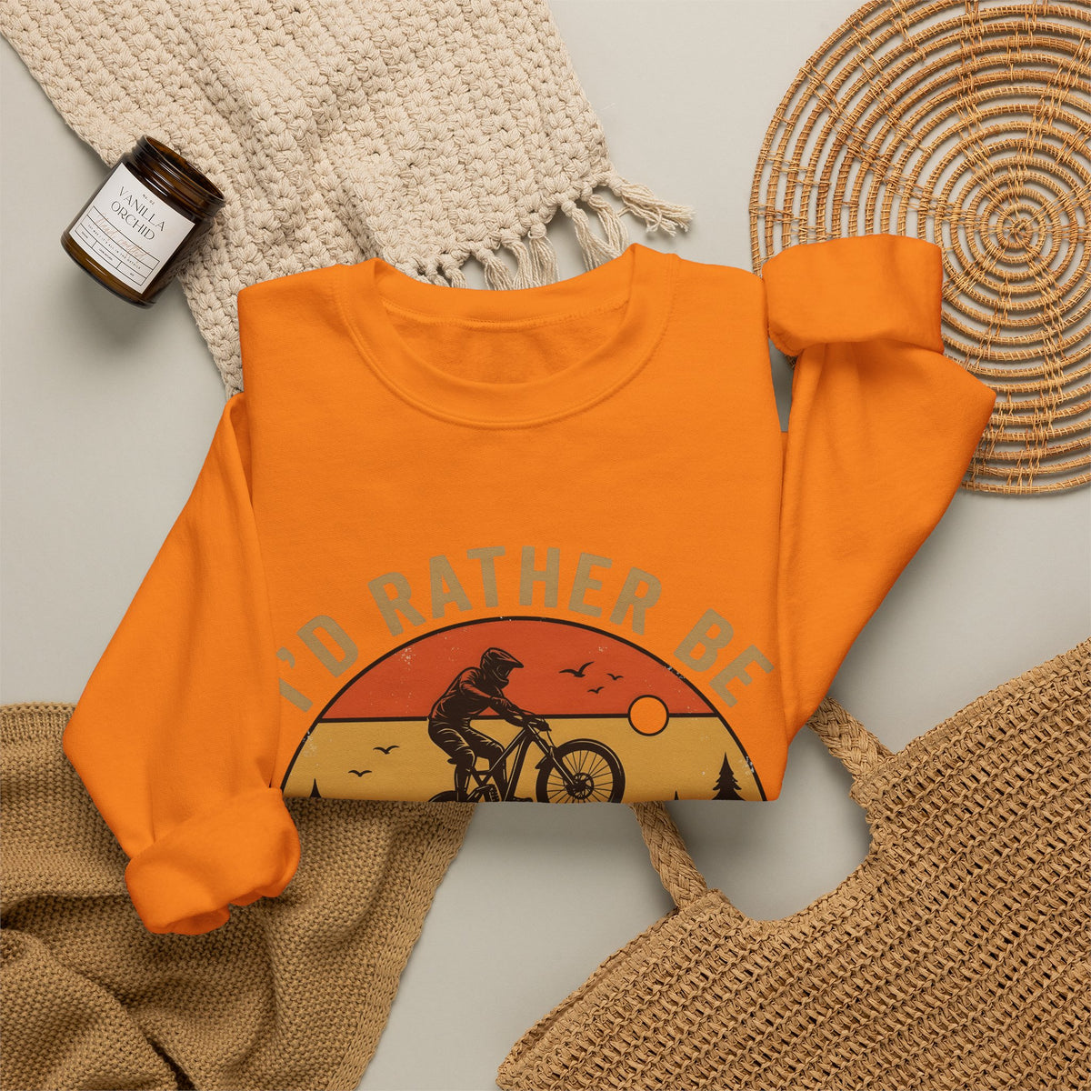 Mountain Biker Sweatshirt Mountain Biking Adventure Gift Women Vintage Sweatshirt Bmx Rider Sweatshirt Mountain Biking Enthusiast Retro Sweatshirt Exploration