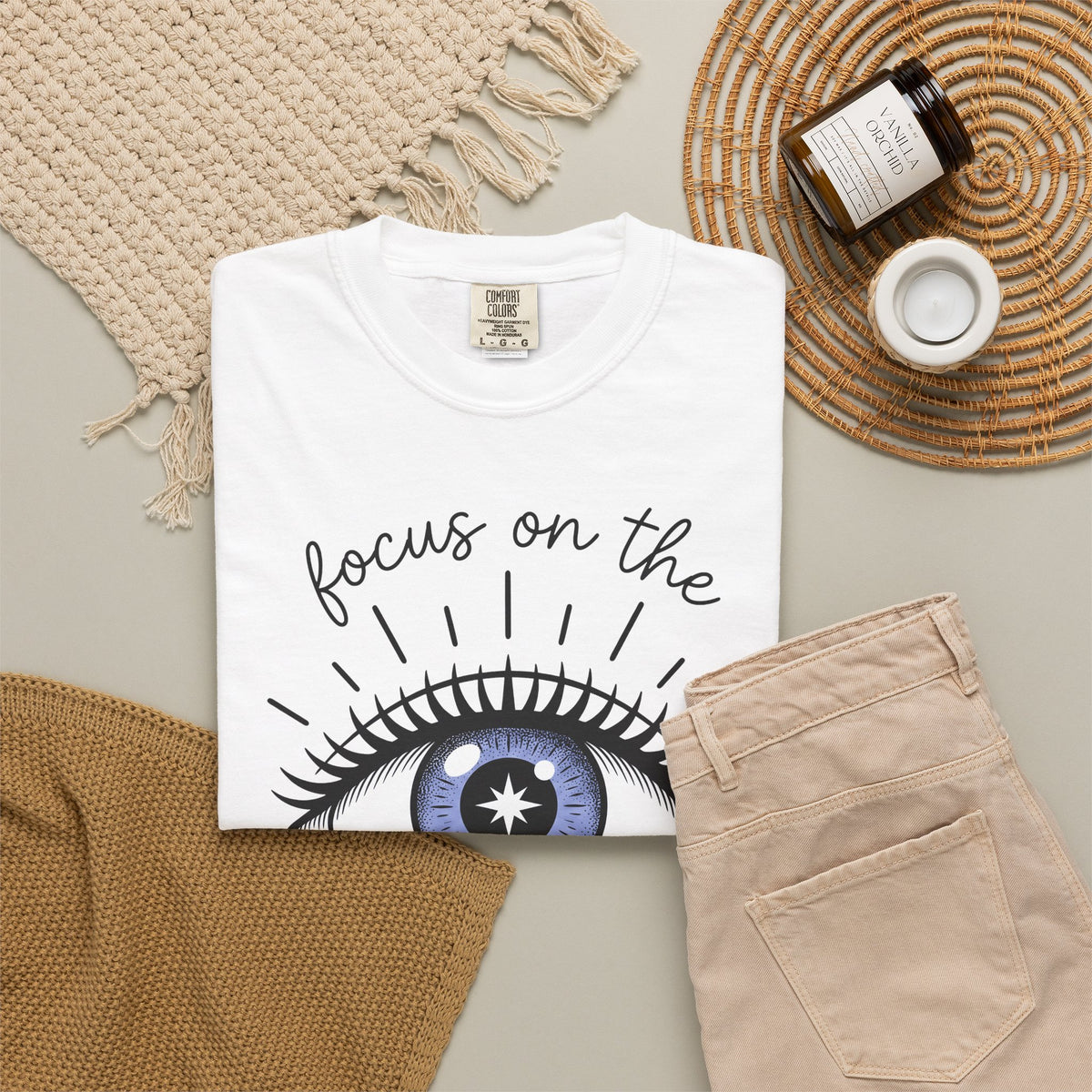 Enchanted Eye T-Shirt Boho Chic Mindfulness Gift Women Cartoon T-Shirt Mystic T-Shirt Hippie Fan Comix T-Shirt Meditation Graphic Sleek Glow T-Shirt