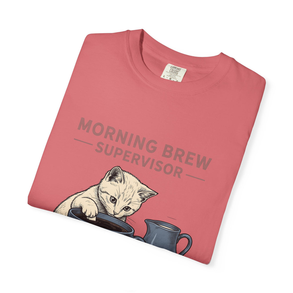 Cat Coffee Cup Cat Coffee Gift Hand Drawn Coffee Mug Cat Fan Illustrated Caffeinated T-Shirt