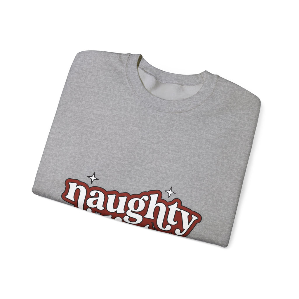 Festive Text Sweatshirt Christmas Humor Gift Women Playful Sweatshirt Typography Sweatshirt Xmas Fan Funny Graphic Illustration Retro Stars Sweatshirt